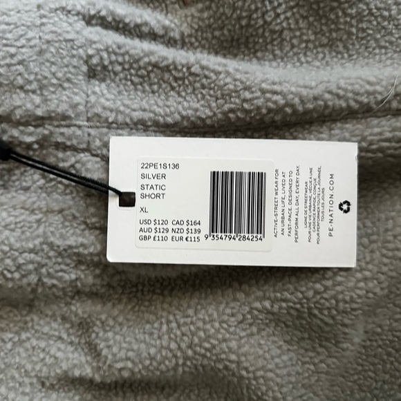 P.E. Nation Silver Static Shorts Size XL - Picture 5 of 5